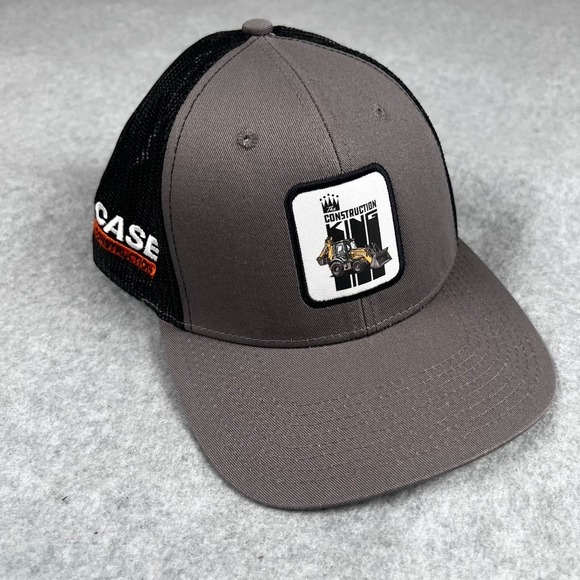Quake City Caps Other - CASE Construction SnapBack Hat Cap Black Mesh Construction Embroidered NEW